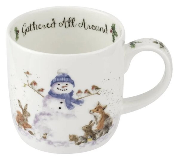 Porcelánový hrnek Sněhulák a lesní zvířata 310 ml