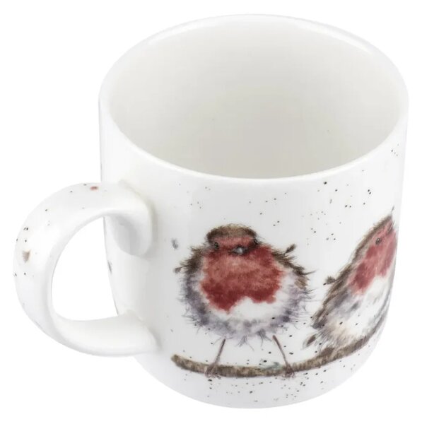 Porcelánový hrnek Červenky na větvi 310 ml