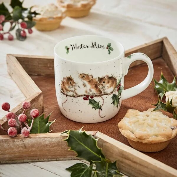 Porcelánový hrnek Myšky na cesmíně 310 ml