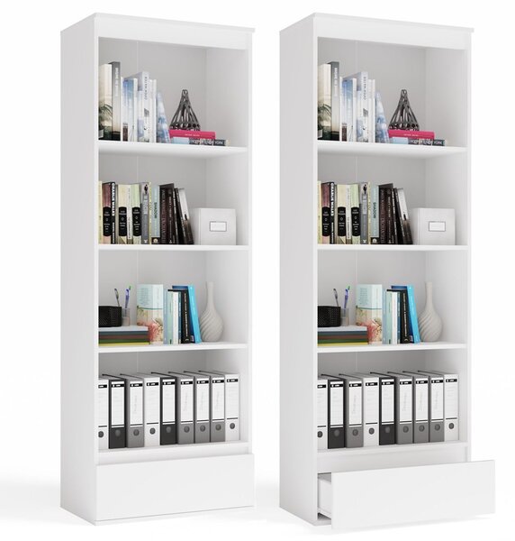 TP Living Kancelářský regál Palermo 65 cm bílý