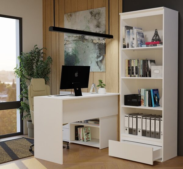 TP Living Kancelářský regál Palermo 65 cm bílý