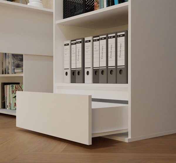 TP Living Kancelářský regál Palermo 65 cm bílý