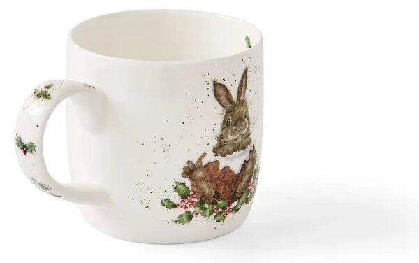 Porcelánový hrnek Králíček ve vánočním pudinku 310 ml