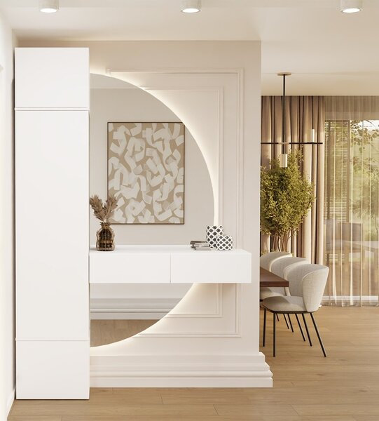 TP Living Předsíňová skříň Haga 1SZ 50 cm bílá