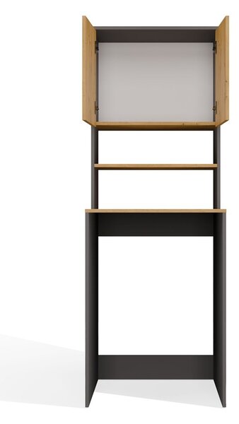 TP Living Koupelnová skříňka nad pračku Pola Multi antracit/dub Artisan