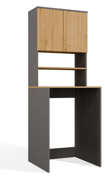 TP Living Koupelnová skříňka nad pračku Pola Multi antracit/dub Artisan