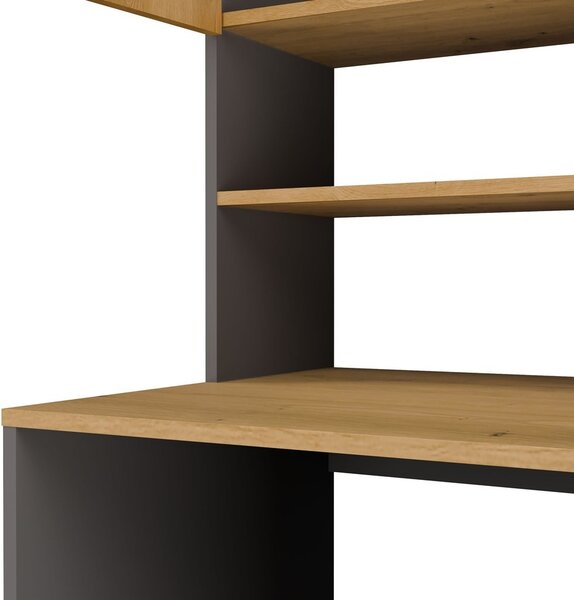 TP Living Koupelnová skříňka nad pračku Pola Multi antracit/dub Artisan