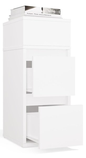 TP Living Noční stolek York 27 cm bílý