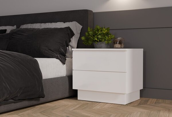TP Living Noční stolek Amber 55 cm bílý