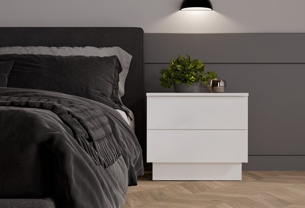 TP Living Noční stolek Amber 55 cm bílý