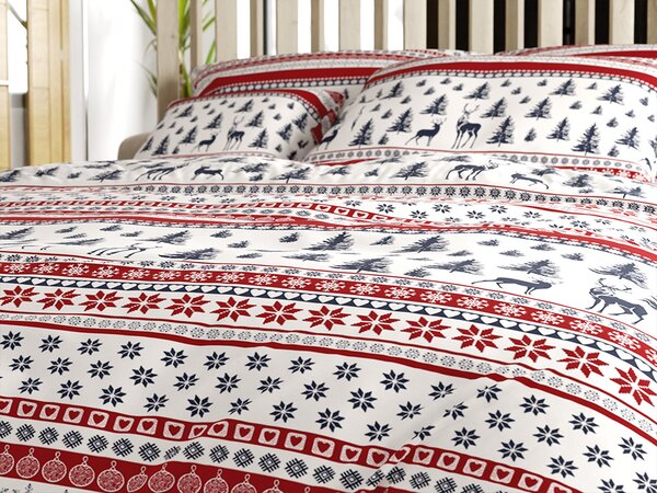 Povlečení z mikrovlákna TWINKLE CHRISTMAS barevné Rozměr povlečení: 70 x 90 cm | 140 x 220 cm