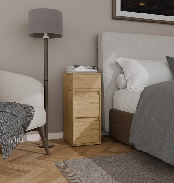 TP Living Noční stolek York 27 cm dub Artisan