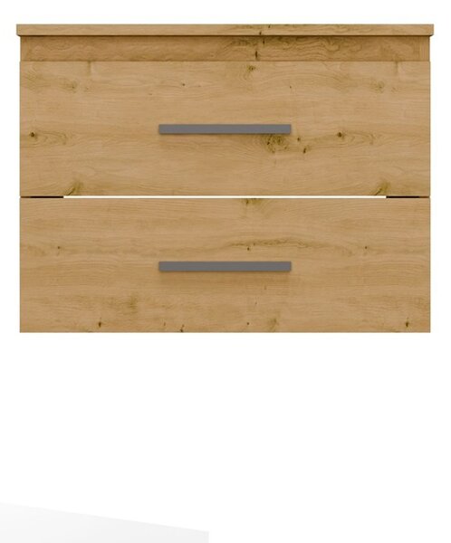 TP Living Závěsná skříňka pod umyvadlo s deskou Nel 2S 60 cm dub Artisan