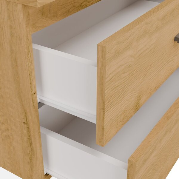 TP Living Závěsná skříňka pod umyvadlo s deskou Nel 2S 80 cm dub Artisan