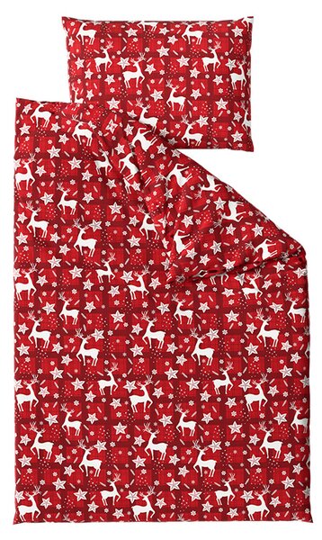 Povlečení z mikrovlákna VELVET CHRISTMAS červené Rozměr povlečení: 70 x 90 cm | 140 x 220 cm