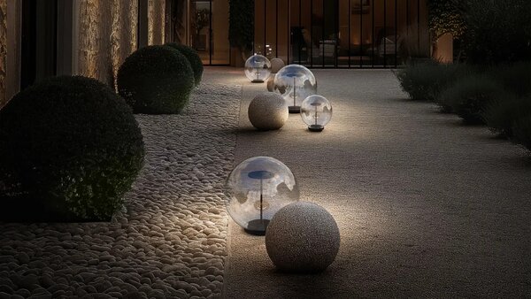 Linealight Venkovní LED stolní lampa Rolling Sky v.25 cm, IP65 Barva: Černá, Teplota světla: 3000K