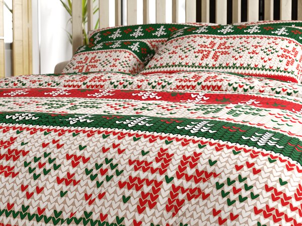 Povlečení z mikrovlákna FROSTED CHRISTMAS barevné Rozměr povlečení: 70 x 90 cm | 140 x 220 cm