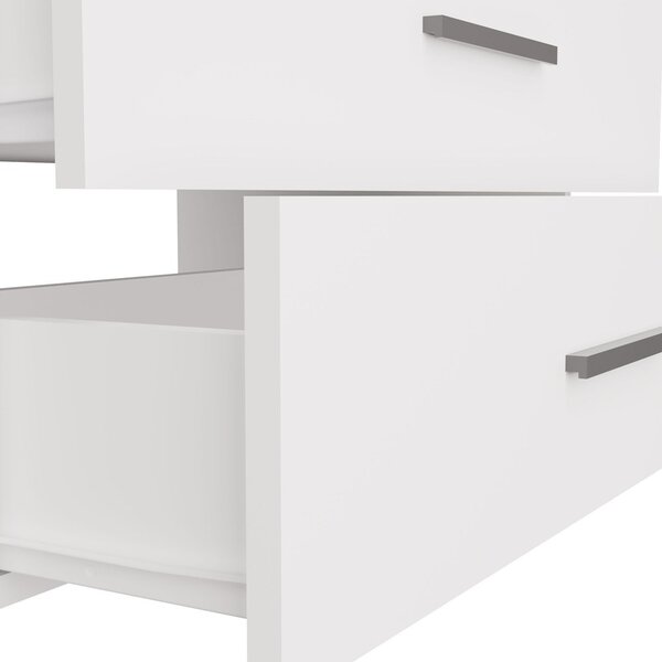 TP Living Závěsná skříňka pod umyvadlo s deskou NEL 2S 60 cm bílá/dub Artisan