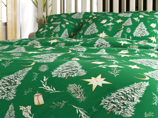 Povlečení z mikrovlákna GREEN CHRISTMAS zelené Rozměr povlečení: 70 x 90 cm | 140 x 200 cm
