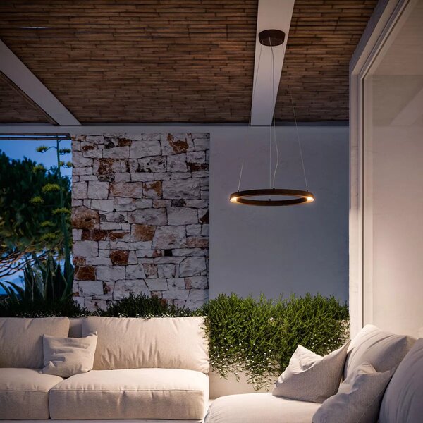 Linealight Venkovní LED závěsné osvětlení Lira_PR, pr.55,4cm, 29W, IP65 Barva: Hnědá