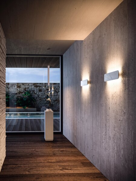 Linealight Nástěnné LED svítidlo Gemini_W1, d.39cm, 28W, IP40 Barva: Černá, Teplota světla: 3000K