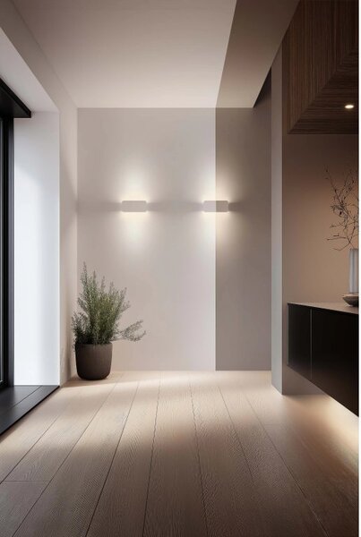 Linealight Nástěnné LED svítidlo Gemini Paint_W1, d.26cm, 14W, IP40 Barva: Bílá, Teplota světla: 3000K