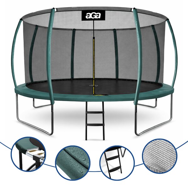 Aga Trampolína 366 cm + ochranná síť + žebřík