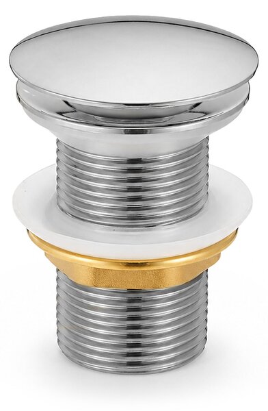 Ak furniture Výpusť click-clack bez přepadu Clara chrom