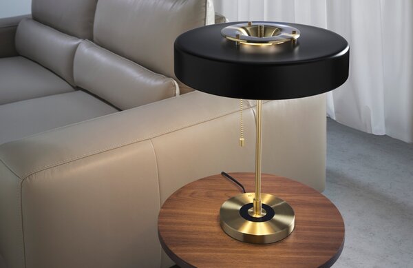 -25 % Dny MOMENTI– Černá kovová stolní lampa Angel Cerdá No. 8061