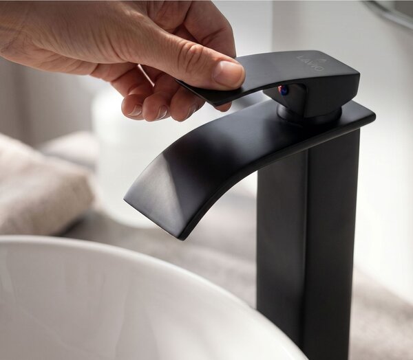 Ak furniture Vysoká umyvadlová baterie EVIO černá