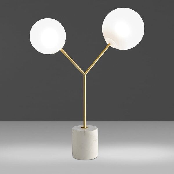 -25 % Dny MOMENTI– Bílá stolní lampa Angel Cerdá No. 8050