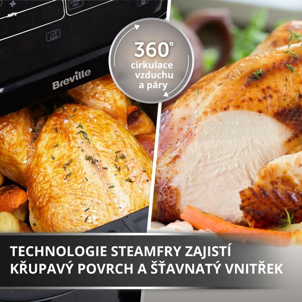 Horkovzdušná fritéza Breville HALO STEAM VDF133X, 7 l