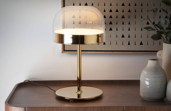 -25 % Dny MOMENTI– Zlatá skleněná stolní lampa Angel Cerdá No. 8066