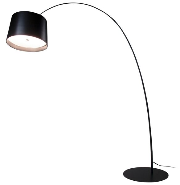 -25 % Dny MOMENTI– Černá kovová stojací lampa Angel Cerdá No. 8064, 214 cm