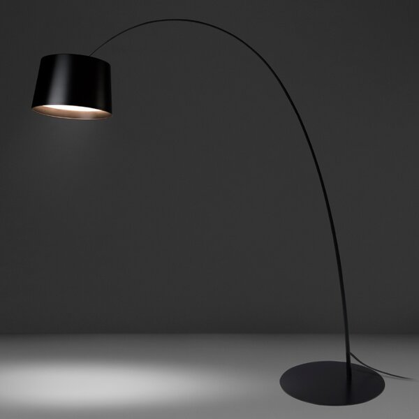 -25 % Dny MOMENTI– Černá kovová stojací lampa Angel Cerdá No. 8064, 214 cm