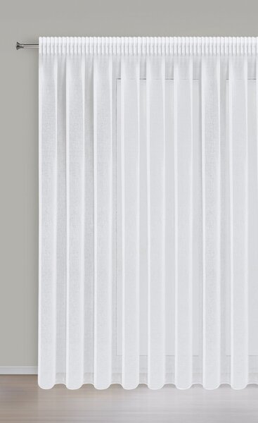 ZÁCLONA NA PÁSCE ELPIDIA 350X250 CM BÍLÁ