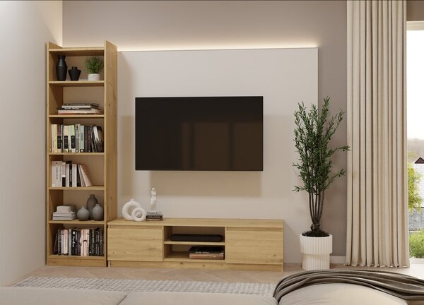 TP Living Kancelářský regál Rimini 50 cm dub Artisan