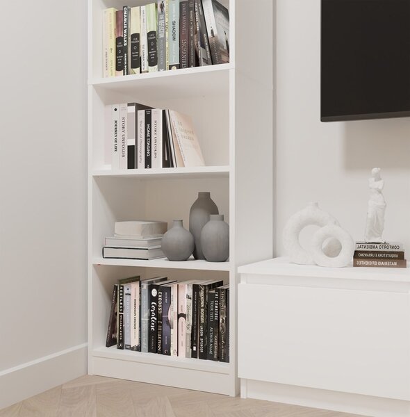 TP Living Kancelářský regál Rimini 50 cm bílý