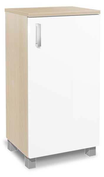 Koupelnová skříňka K5 barva skříňky: akát, barva dvířek: bílý lesk