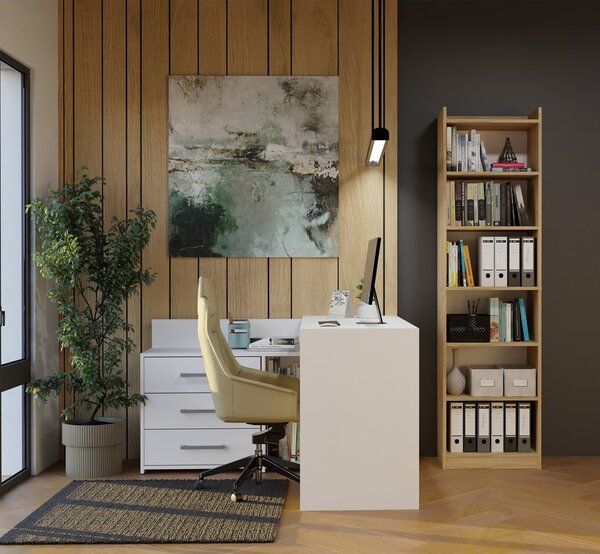 TP Living Kancelářský regál Rimini 50 cm dub Artisan