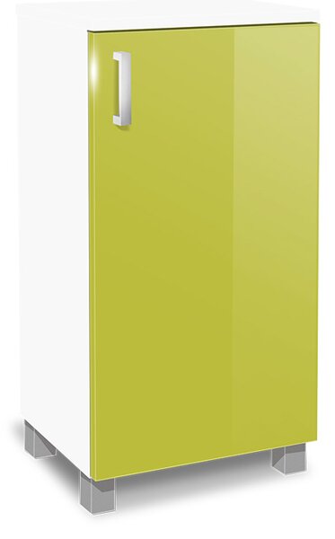 Koupelnová skříňka K5 barva skříňky: bílá 113, barva dvířek: lemon lesk