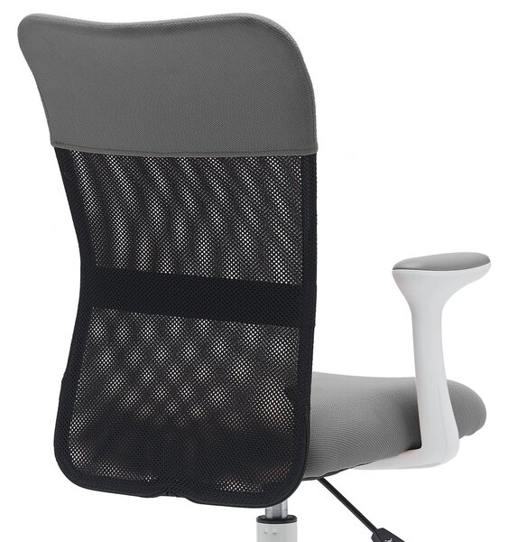 Dětská židle Neoseat MONKEY WHITE s podnoží — látka, bílá / světle šedá
