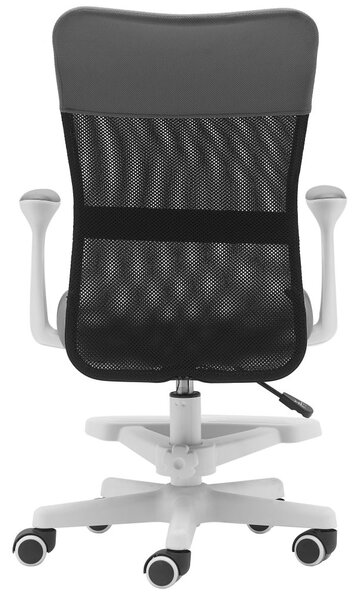 Dětská židle Neoseat MONKEY WHITE s podnoží — látka, bílá / světle šedá