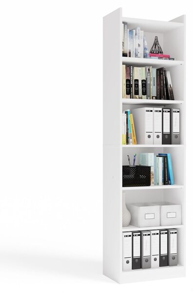 TP Living Kancelářský regál Rimini 50 cm bílý