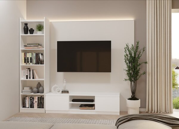 TP Living Kancelářský regál Rimini 50 cm bílý