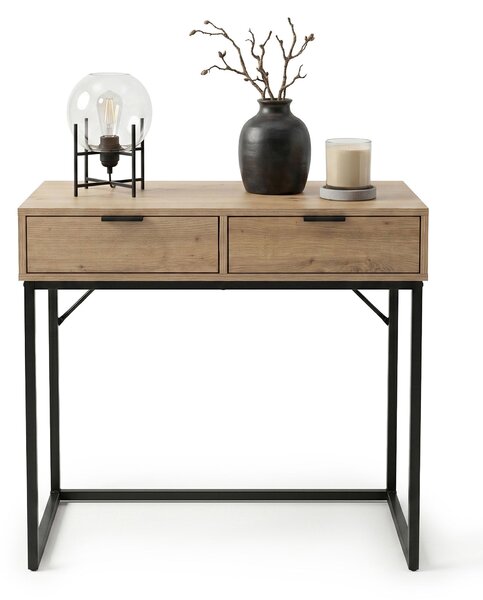 Ak furniture Konzolový stolek Elano 80 cm černý/Dub Artisan