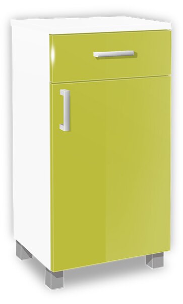 Koupelnová skříňka K25 barva skříňky: bílá 113, barva dvířek: lemon lesk