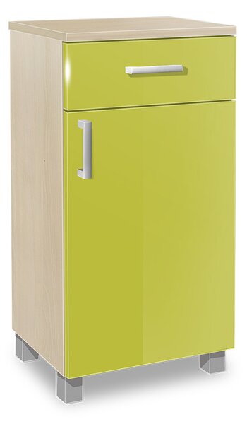 Koupelnová skříňka K25 barva skříňky: akát, barva dvířek: lemon lesk