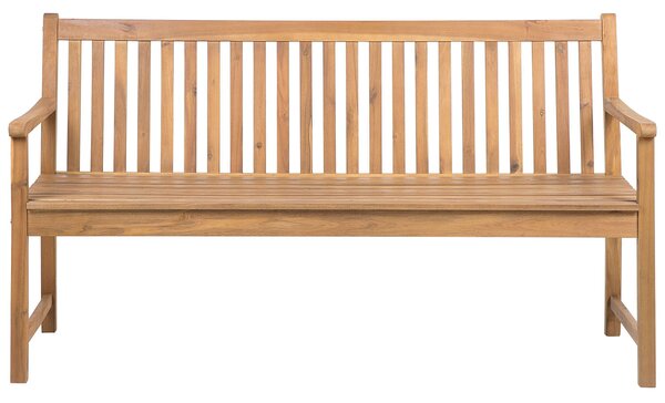 Zahradní lavice VIVARA 160 cm Certifikované akáciové dřevo Světle hnědá