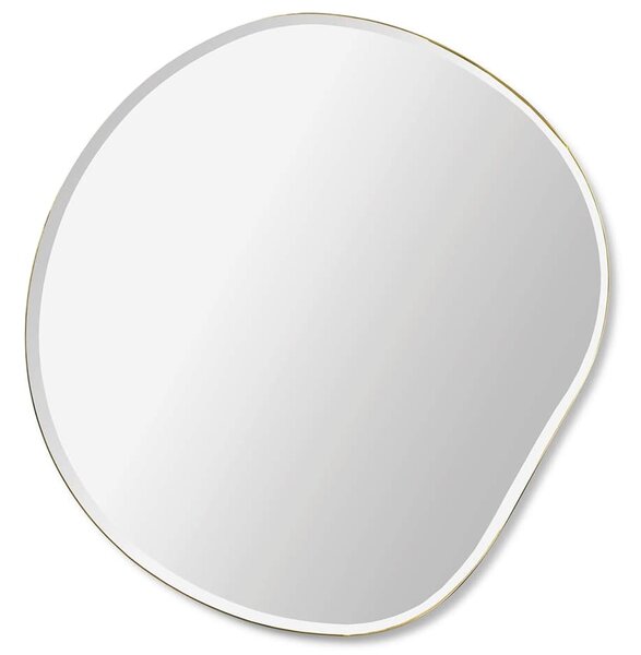 Designové nástěnné zrcadlo Pond Brass - small
